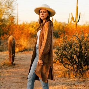 Abercrombie & Fitch Waffle Knit Cardigan